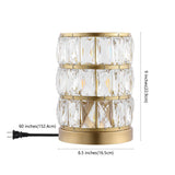 Safavieh Alva Acrylic Table Lamp  Brass Crystal/Ceramic TBL4312B