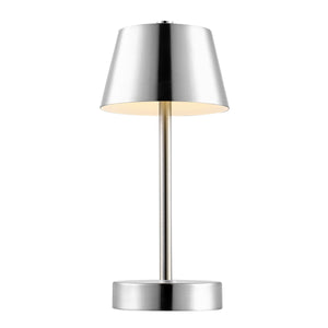 Safavieh Laita, 11 Inch, Nickel, Iron, Rechargeable Led Table Lamp​ Santin Nickel Metal TBL4316A