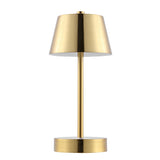 Safavieh Laita, 11 Inch, Brass, Iron, Rechargeable Led Table Lamp​ Brass Gold Metal TBL4316B