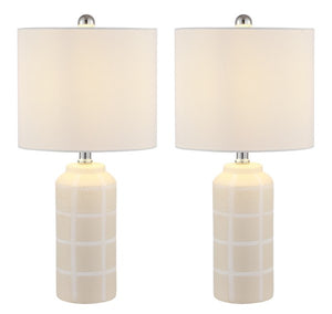 Safavieh Rhett Ceramic Table Lamp in Ivory - Set of 2 TBL4334A-SET2