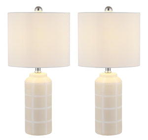 Safavieh Rhett Ceramic Table Lamp in Ivory - Set of 2 TBL4334A-SET2