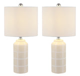 Safavieh Rhett Ceramic Table Lamp in Ivory - Set of 2 TBL4334A-SET2