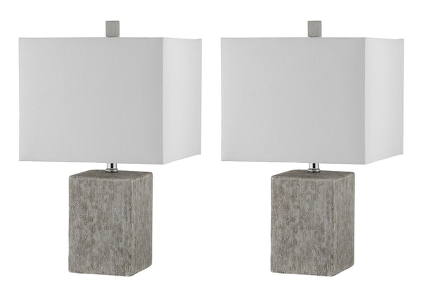 Safavieh Jaxon Ceramic Table Lamp in Grey - Set of 2 TBL4337A-SET2