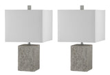 Safavieh Jaxon Ceramic Table Lamp in Grey - Set of 2 TBL4337A-SET2