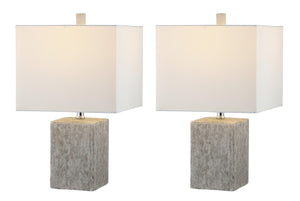 Safavieh Jaxon Ceramic Table Lamp in Grey - Set of 2 TBL4337A-SET2