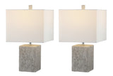 Safavieh Jaxon Ceramic Table Lamp in Grey - Set of 2 TBL4337A-SET2