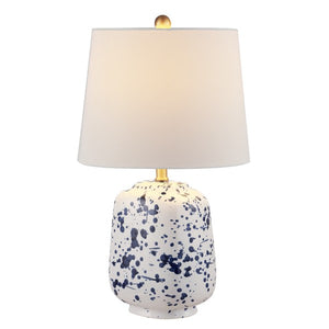 Safavieh Greyon Ceramic Table Lamp in Navy Blue TBL4341A