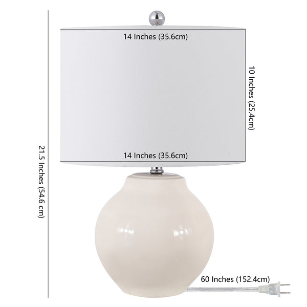 Safavieh Zaid Resin Table Lamp in Ivory TBL4348A