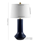 Safavieh Wells Ceramic Table Lamp in Navy Blue TBL4349A