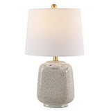 Brixton Ceramic Table Lamp in Cream, Blue