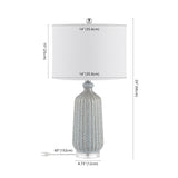 Safavieh Amberly Table Lamp Reactive Grey Ceramic TBL4401A