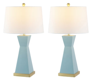 Onder Table Lamp Set of 2 - Sophisticated Geometric Design with Elegant Gold Base for Your Home