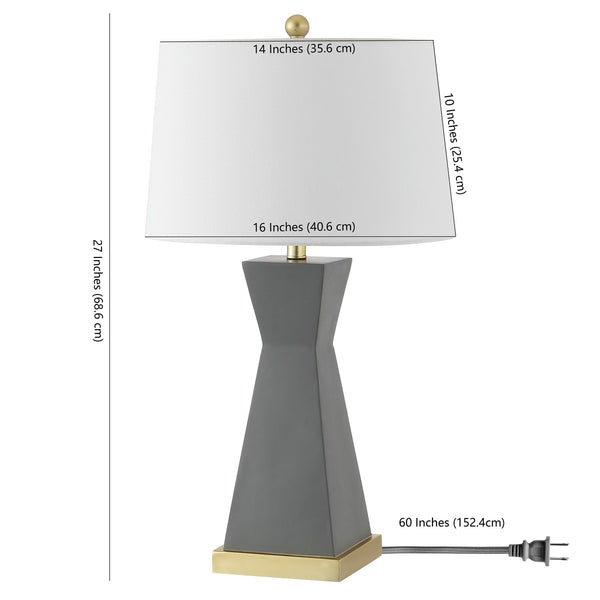 Onder Table Lamp Set of 2 - Sophisticated Geometric Design with Elegant Gold Base for Your Home