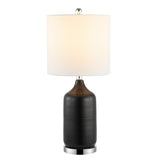 Bergen, 27 Inch, Black, Ceramic Table Lamp W/ Usb Port