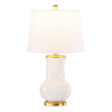 Emberson, 25 Inch, Ivory/Gold, Ceramic Table Lamp