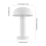 Safavieh Brahma, 10.4 Inch, White, Iron, Led Rechargeable Table Lamp​ White Metal TBL4451A