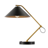 Safavieh Moseby, 21 Inch, Black/Brass, Iron Table Lamp W/ Usb Port Black / Brass Metal TBL4459A-U