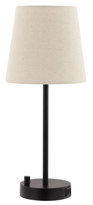 Safavieh Fowley, 18.75 Inch, Black, Iron Table Lamp W/ Usb Port Black Metal TBL4461A-U