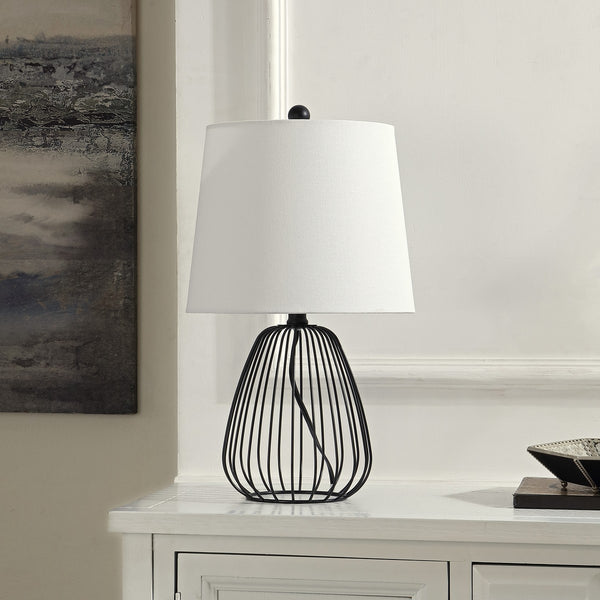 Safavieh Seine 19 Inch Table Lamp Black Iron TBL4472A