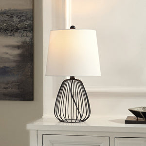 Safavieh Seine 19 Inch Table Lamp Black Iron TBL4472A