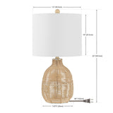 Safavieh Oroya, 23 Inch, Light Natural, Rattan Table Lamp TBL4473A