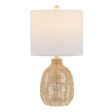 Oroya, 23 Inch, Light Natural, Rattan Table Lamp