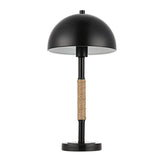 Safavieh Talon, 19.5 Inch, Black, Iron/Rope/Marble Table Lamp TBL4474B