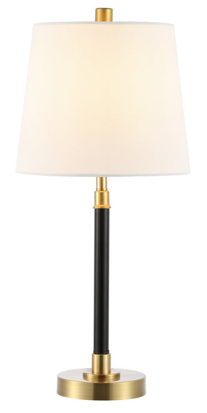 Safavieh Vitale 22 Inch Table Lamp Black And Brass Gold Iron TBL4475A