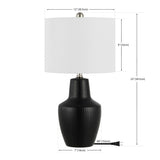 Safavieh Voetta, 23 Inch, Black, Ceramic Table Lamp TBL4477A