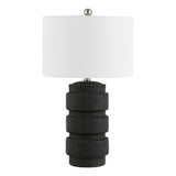 Safavieh Sero, 24.5 Inch, Black, Ceramic Table Lamp TBL4478A