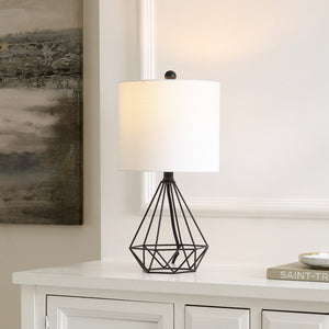 Safavieh Porzana 17 Inch Table Lamp Black Iron  TBL4489A