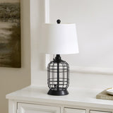 Safavieh Pryce 20 Inch Table Lamp Black Iron  TBL4490A