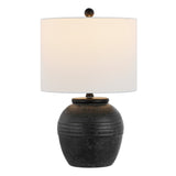 Safavieh Naturi, 20 Inch, Black, Ceramic Table Lamp TBL4495A