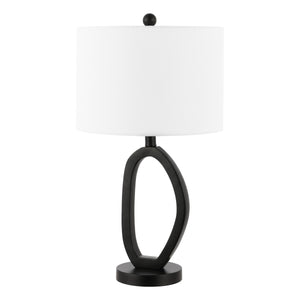 Safavieh Verne, 24 Inch, Black, Resin/Iron Table Lamp Black Resin TBL4497A