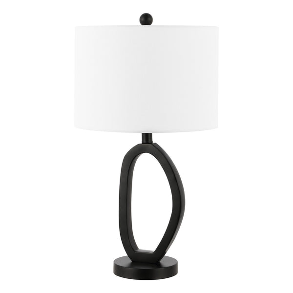 Safavieh Verne, 24 Inch, Black, Resin/Iron Table Lamp Black Resin TBL4497A