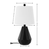 Safavieh Seira 20 Inch Table Lamp Black  Resin TBL4499A