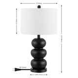 Safavieh Ioanna, 23.5 Inch, Black, Resin Table Lamp Black Resin TBL4510A