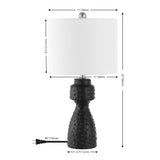 Safavieh Theory 22 Inch Table Lamp Black  Ceramic TBL4511A