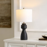 Safavieh Theory 22 Inch Table Lamp Black  Ceramic TBL4511A