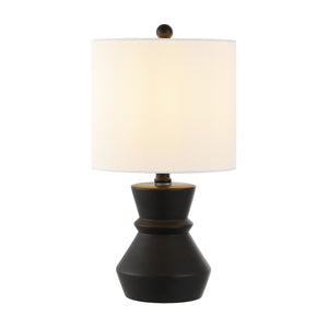 Safavieh Roslyn 17.5 Inch Table Lamp Black  Ceramic TBL4515A