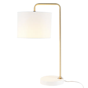 Safavieh Felton, 21 Inch, Gold/White, Steel Table Lamp W/ Usb Port​ Gold/White Steel TBL7009A