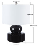 Safavieh Ilene Table Lamp Black Ceramic TBL7011A