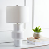 Safavieh Javert Table Lamp White Glass TBL7012A