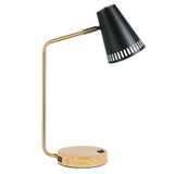 Safavieh Veda, 19 Inch, Gold/Black, Steel Table Lamp W/ Usb Port​ Gold/Black Steel TBL7018A