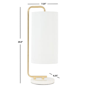 Safavieh Troilus Table Lamp Gold Steel TBL7019A