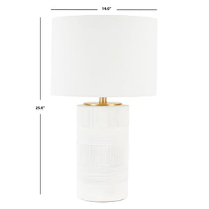 Safavieh Weller Table Lamp White Polyresin TBL7020A