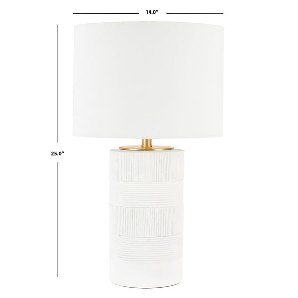Safavieh Weller Table Lamp White Polyresin TBL7020A