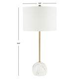 Safavieh Kyrene Table Lamp White Marble Steel TBL7022A