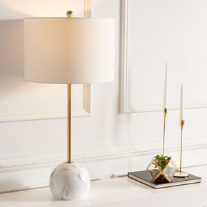 Safavieh Kyrene Table Lamp White Marble Steel TBL7022A