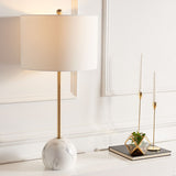 Safavieh Kyrene Table Lamp White Marble Steel TBL7022A